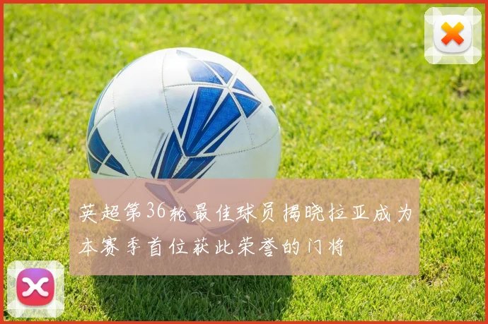 英超第36轮最佳球员揭晓拉亚成为本赛季首位获此荣誉的门将